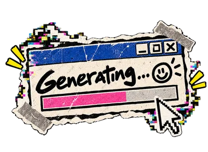 A window that says Generating… with a progress bar